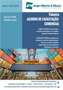 Palestra: Acordo de Facilitação Comercial